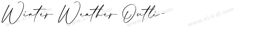 Winter Weather Outli字体转换